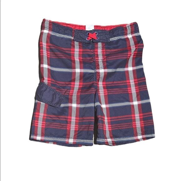 CHEROKEE Youth Plaid Swim Trunks Size Small - Picture 1 of 3